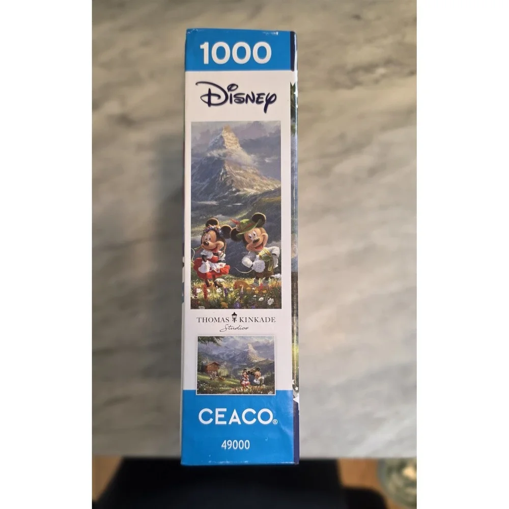Disney Thomas Kinkade Mickey & Minnie in the Alps 1000-Piece Puzzle